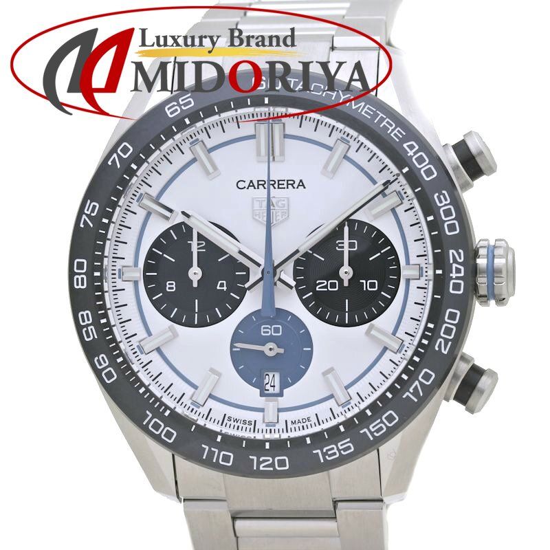 TAG HEUER タグホイヤー カレラ クロノグラフ CBN2A1P.BA0643 スリーク THREEC 日本限定100本【'24年5月購入】 ステンレススチール  メンズ /39516【中古】【腕時計】