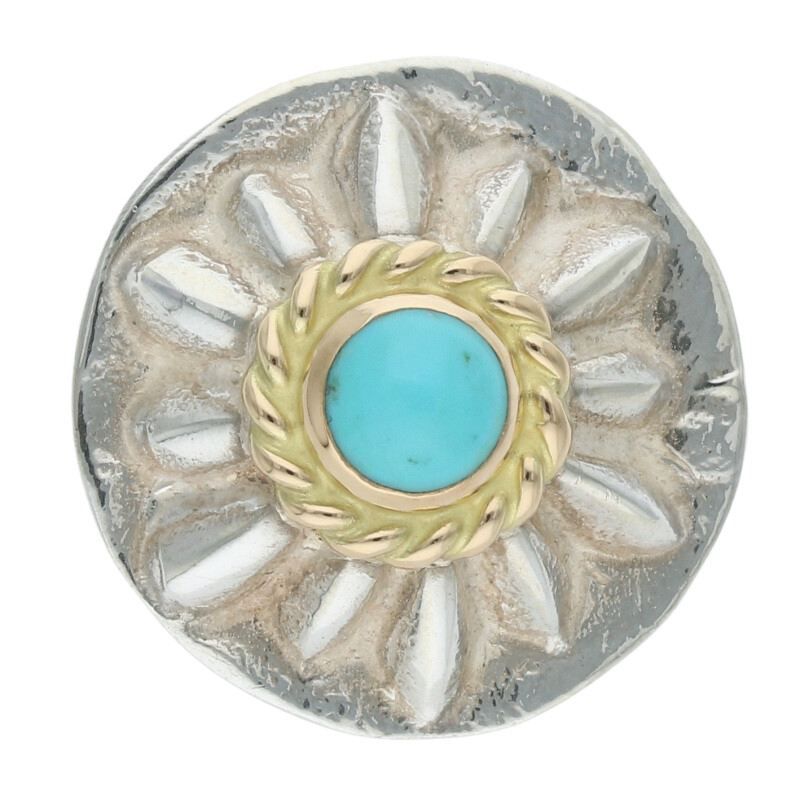 ゴローズ 金縄ターコイズ付き コンチョ メンズ ゴローズ 金縄