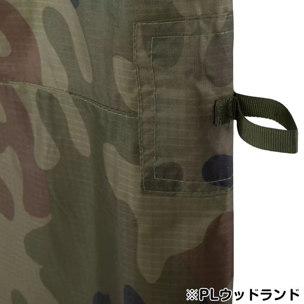 HELIKON-TEX ポリエステル小型タープ 収納袋付 リップストップ生地 PO-STS-PO ウッドランド
