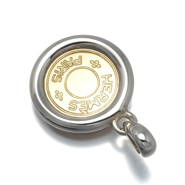 エルメス ペンダントトップ セリエ クルードセル K18YG/シルバー #175019