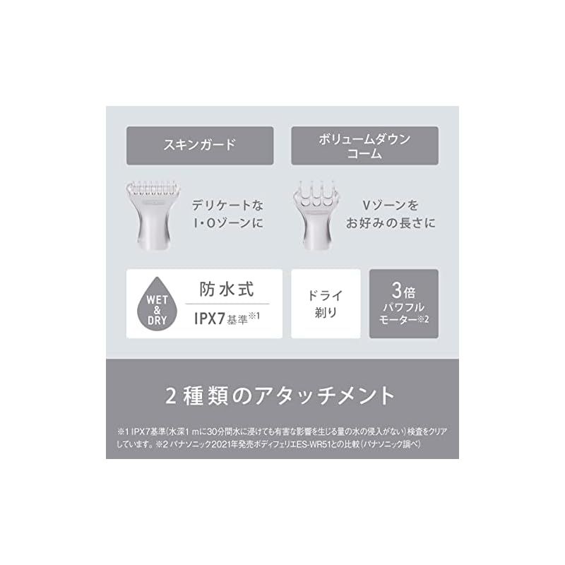 パナソニック 除毛器 フェリエ VIO専用シェーバー IPX7防水 ドライ剃り 乾電池式 グレー調 ES WV62 H Panas 並行輸入品 パナソニック 除毛器 フェリエ VIO専用シェーバー ES-WV63-E