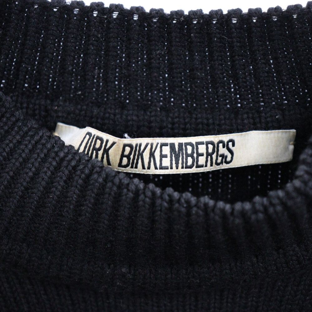 BIKKEMBERGS ビッケンバーグ モックネック ニットセーター M 地柄モールモックネックニット(M ブルー): トップス｜Right-on
