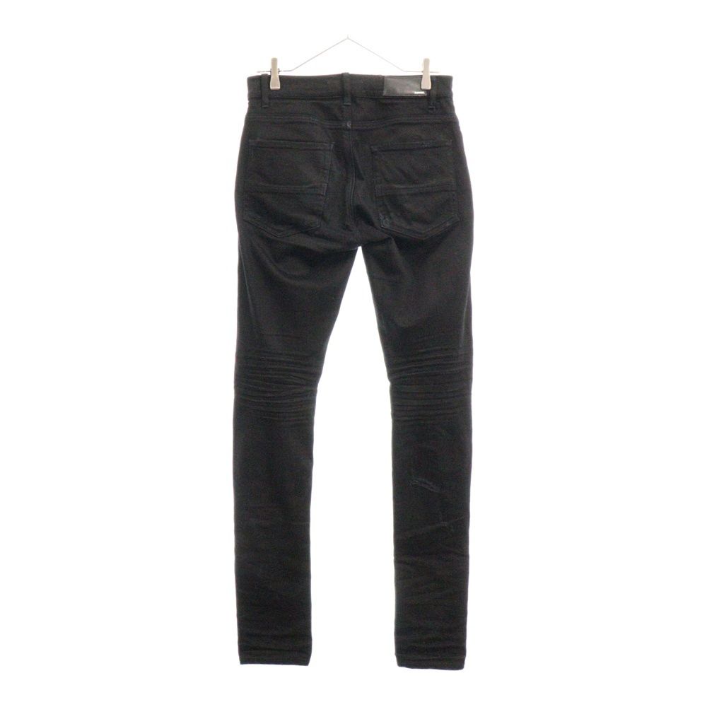 AMIRI (アミリ) Black Sequin Zebra Jeans ダメージ加工 ゼブラ ラメ