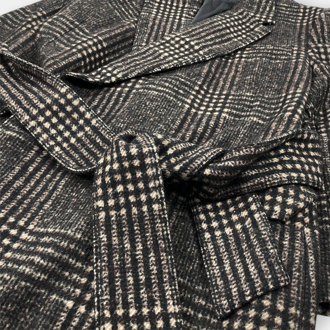 DOLCE & GABBANA アルパカ ウール チェック ロングコート 46 - メルカリ