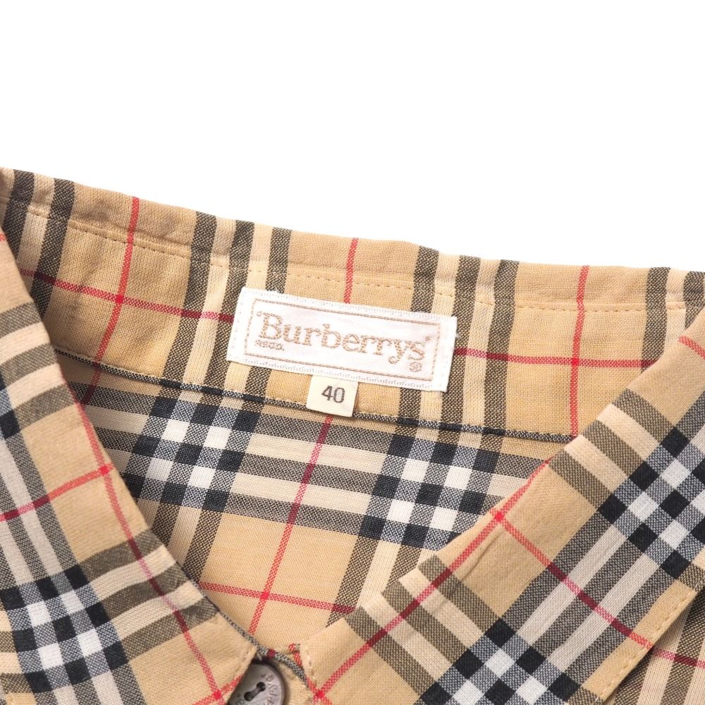 チェック ブラウス