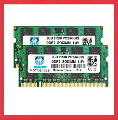 PC2 6400S_D3-2GB-6400Sx2 DDR2 800 PC2-6400 ノートPC用メモリ 2GB×2