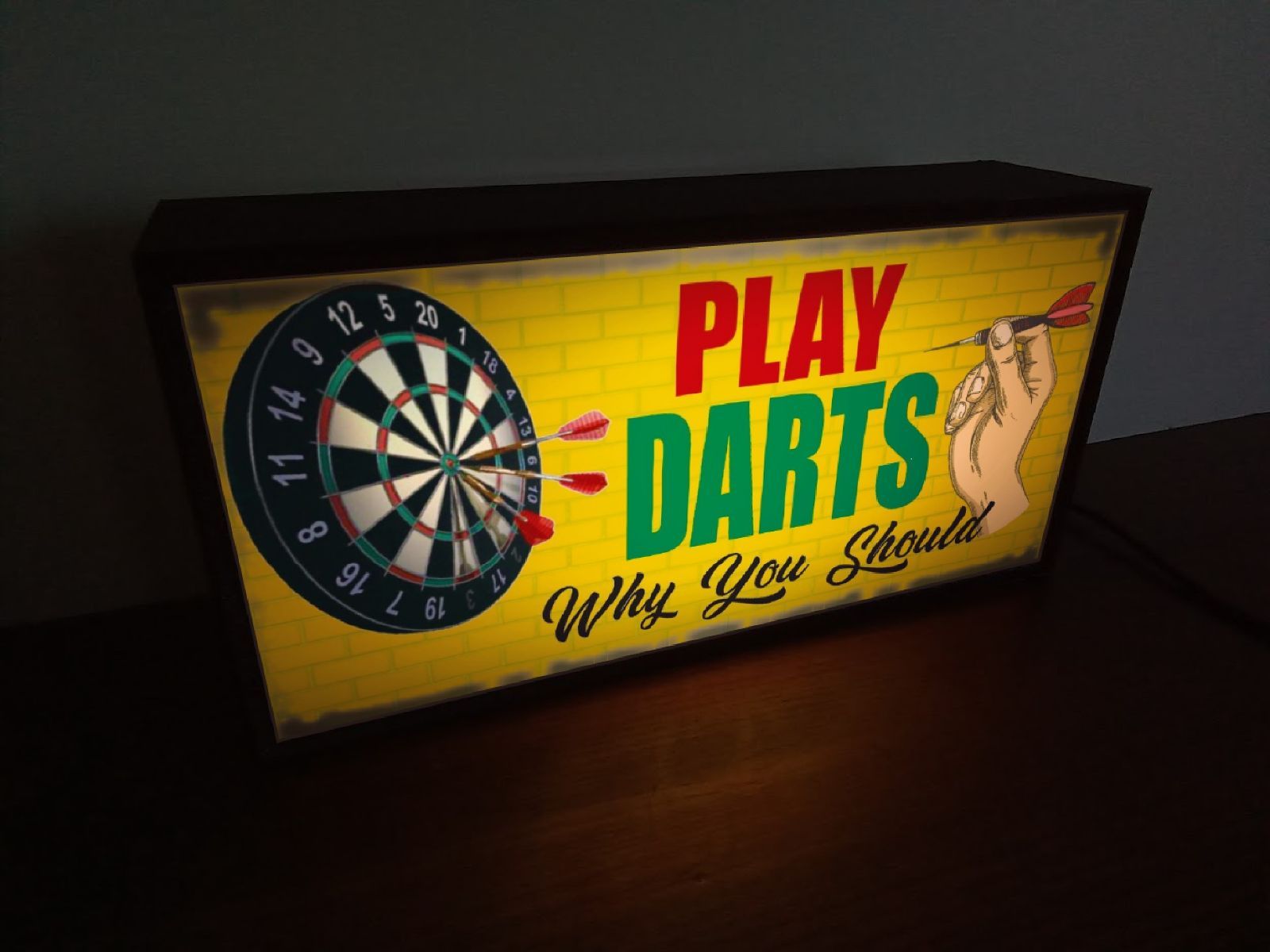 Lサイズ】ダーツバー ゲーム DARTS 照明 看板 置物 雑貨 ライトBOX-