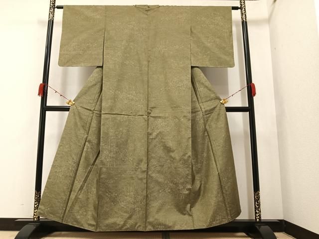 平和屋着物○本場大島紬 田中作 総絣 草花文 証紙付き 正絹 逸品