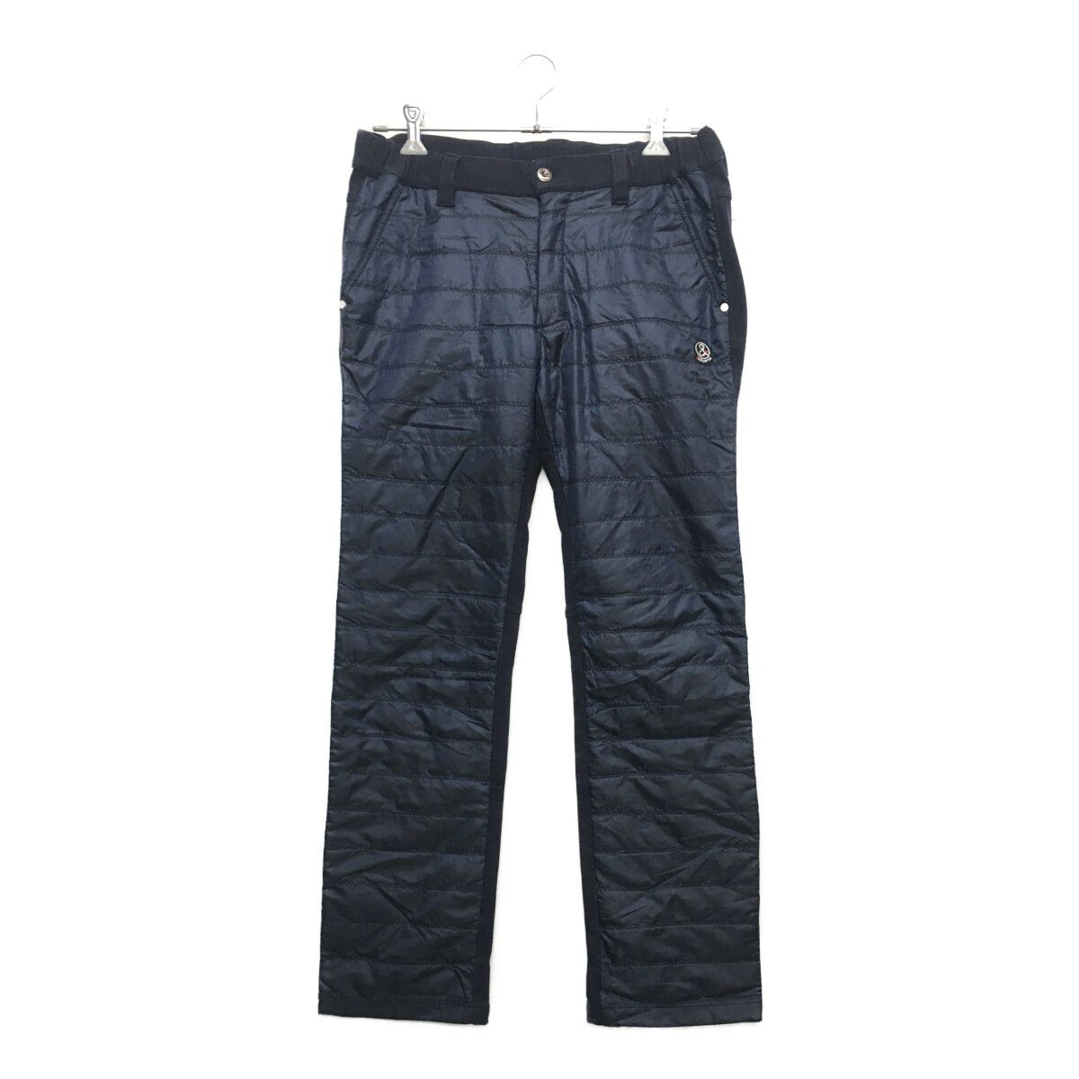 and per se 中綿入りゴルフ防寒パンツ メンズL ネイビー 中古 メンズ