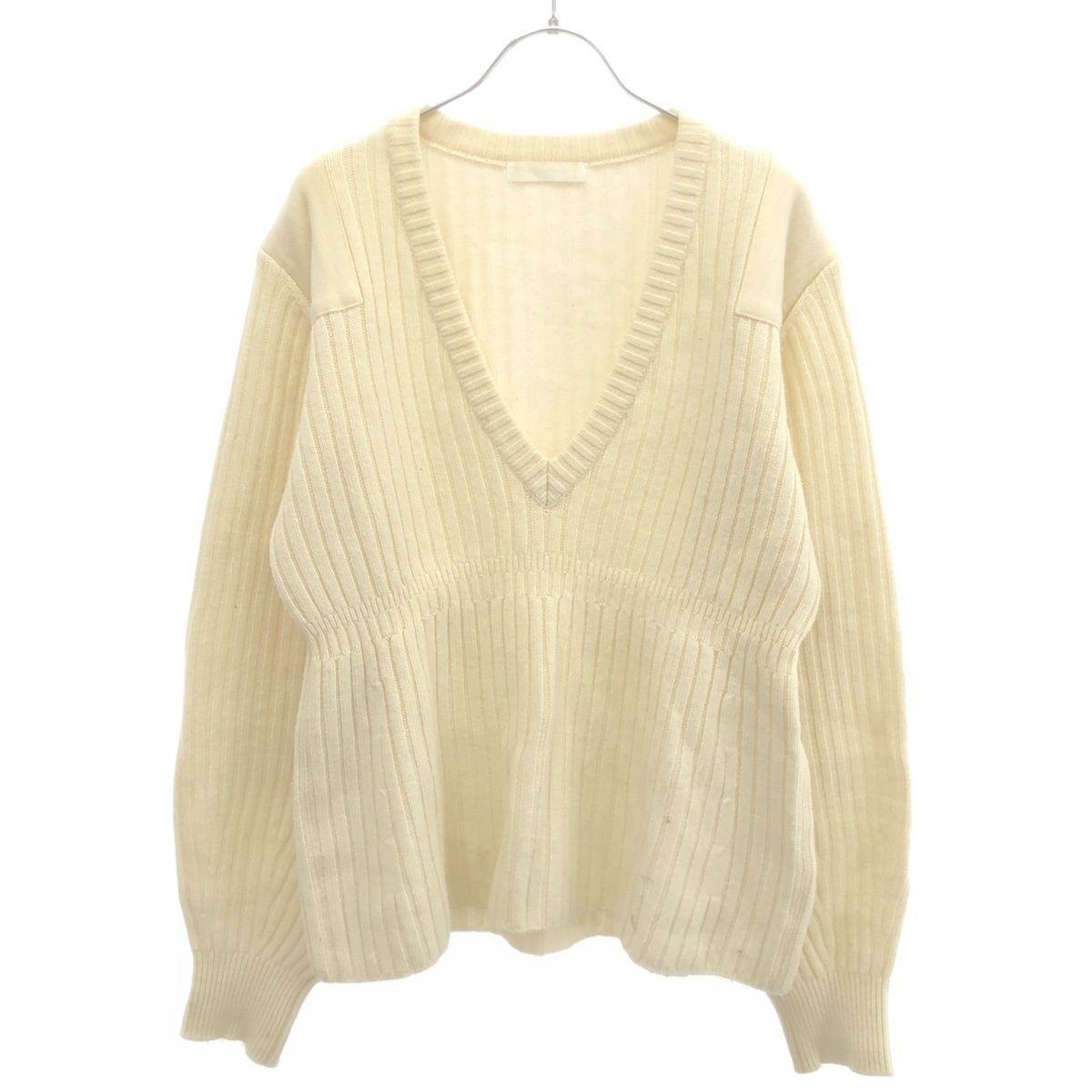 KAYLE ケイル WOOL RIB PEPLUM KNIT ニットセーター K-501