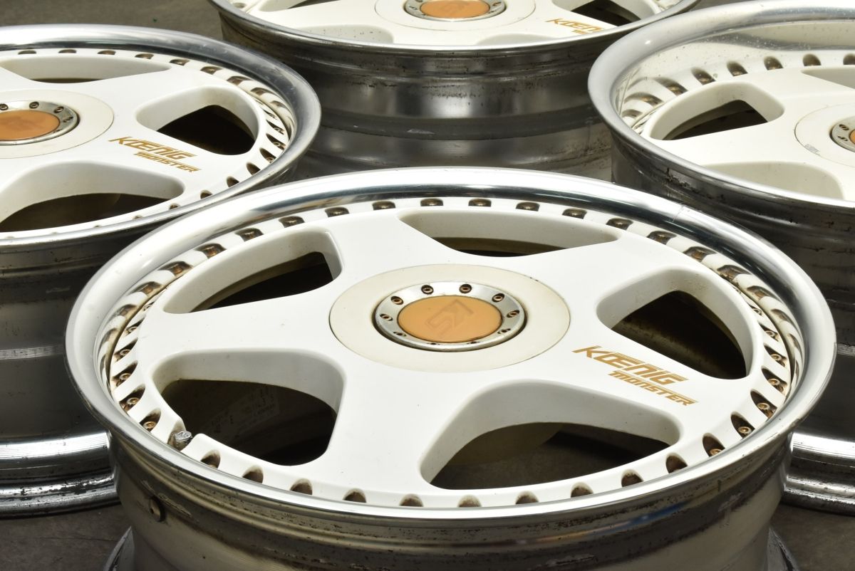 SSR スピードスター ケーニッヒ モンスター KOENIG MONSTER 18in 8J 42 9J 35 PCD114.3 4本 クラウン マジェスタ セルシオ