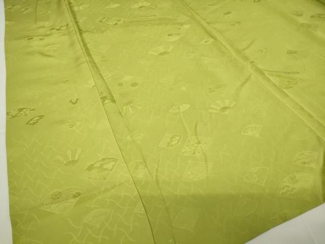 扇面花地紋 苗色