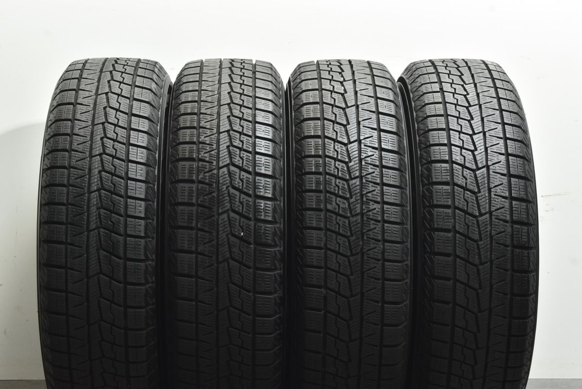 【バリ溝】エクシーダー 15in 5.5J +43 PCD100 ヨコハマ アイスガード7 iG70 175/65R15 アクア ヴィッツ フィット キューブ スイフト