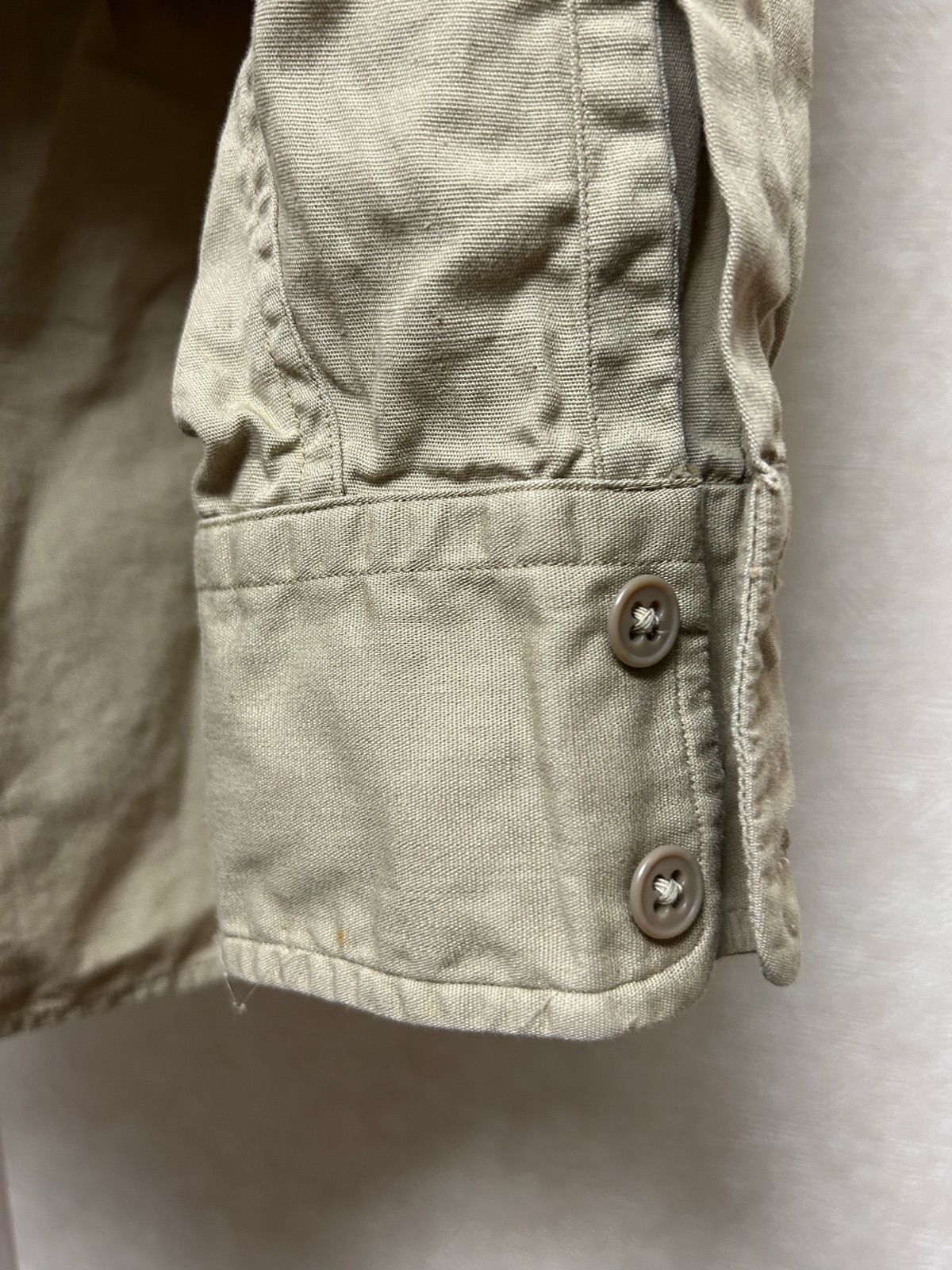 s.U.S.A.製ロックシルエットワークシャツ黄金サイズ14.5ステンシル
