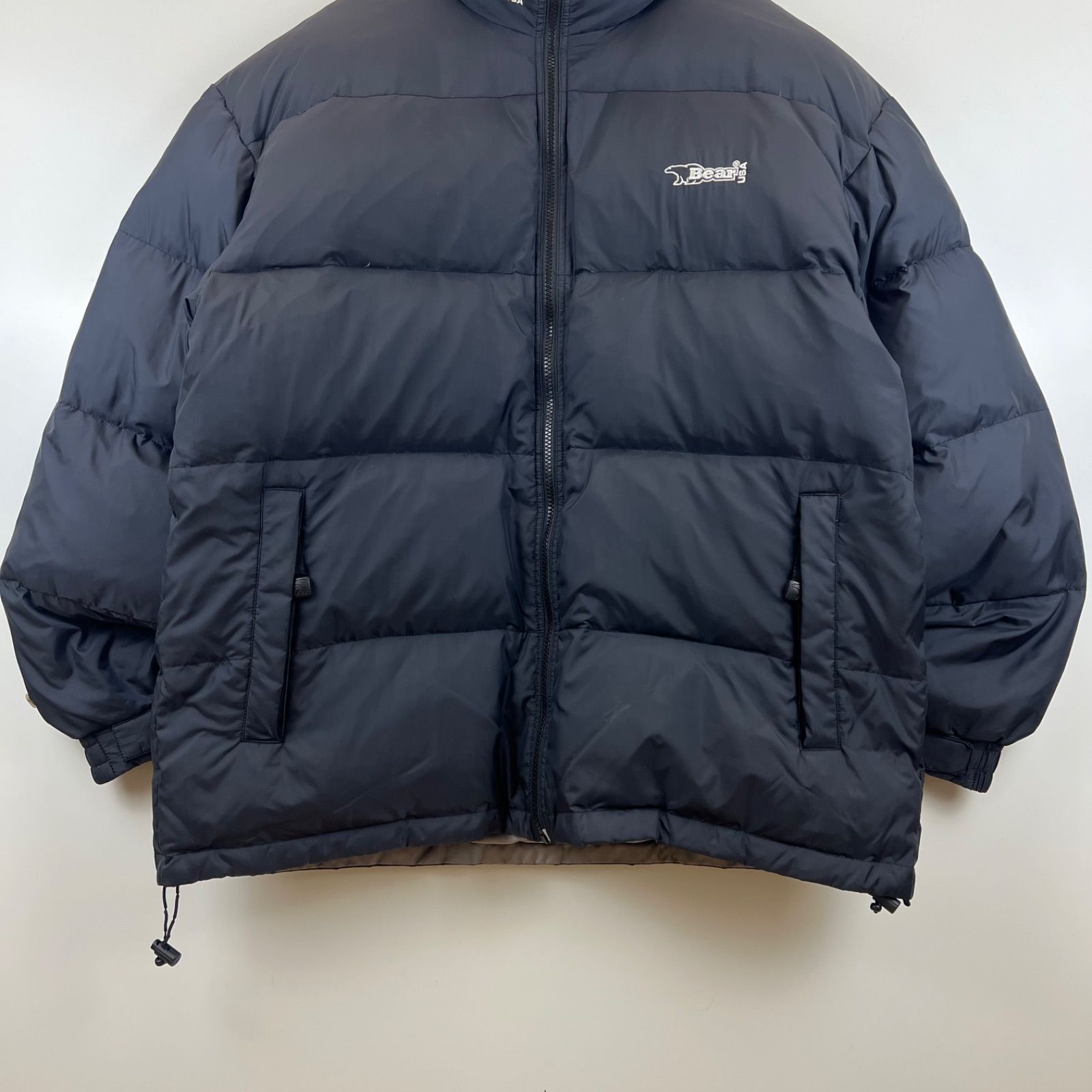 BEAR USA old reversible down jacket XL ベアー リバーシブル ダウン 