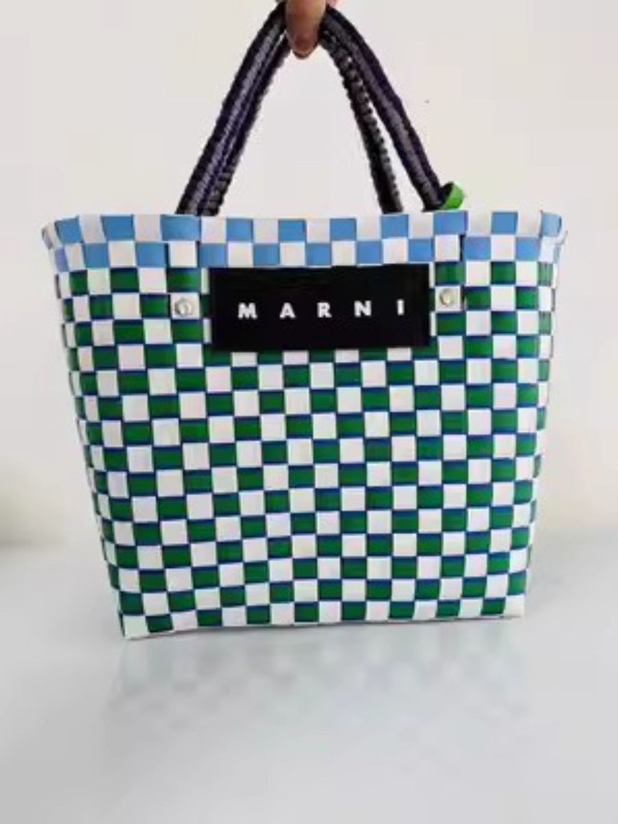 MARNI マルニ かごバッグ ピクニックバック ストーンホワイト - メルカリ