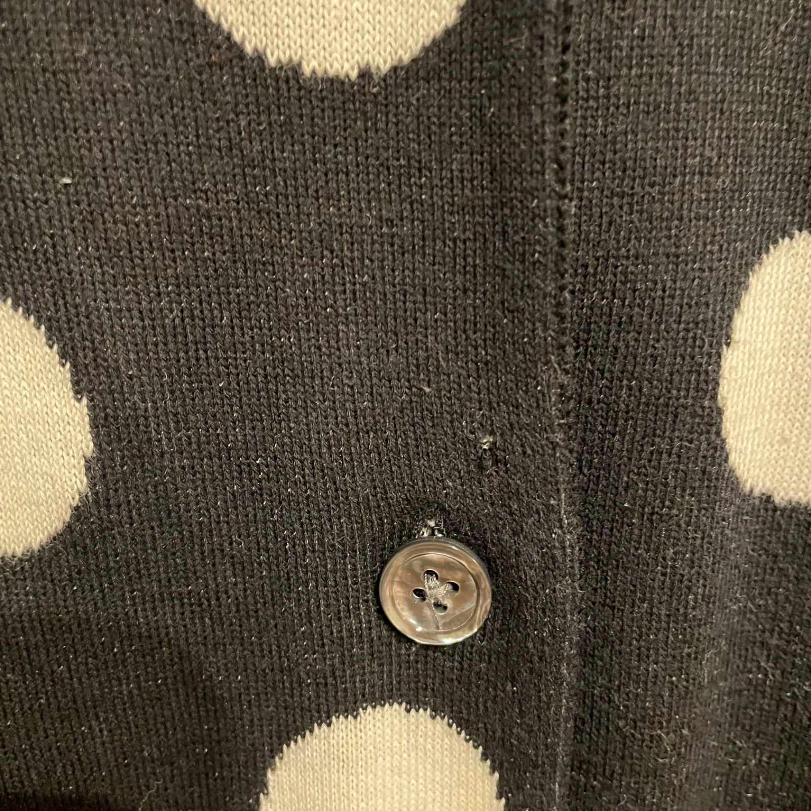 z105 MARC JACOBS マークジェイコブス 長袖ニットカーディガン ドット