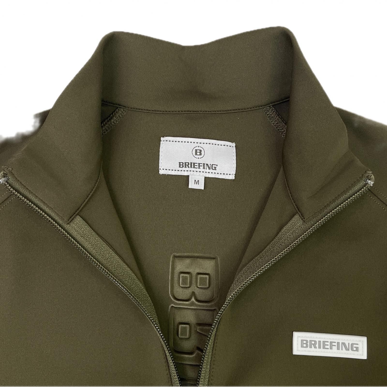 BRIEFING - coco 中古 ブリーフィング BRIEFING レディース カットソー S グレー ハーフジップ  シンプル 　ジャージ素材 中古 レディース ブリーフィング BRIEFING カットソー M カーキ