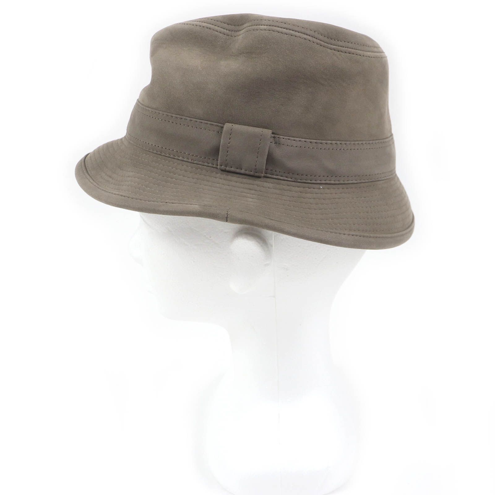 HERMES 中折れフェルトハット HERMES 中折れ帽 ハット 帽子 57 エルメス