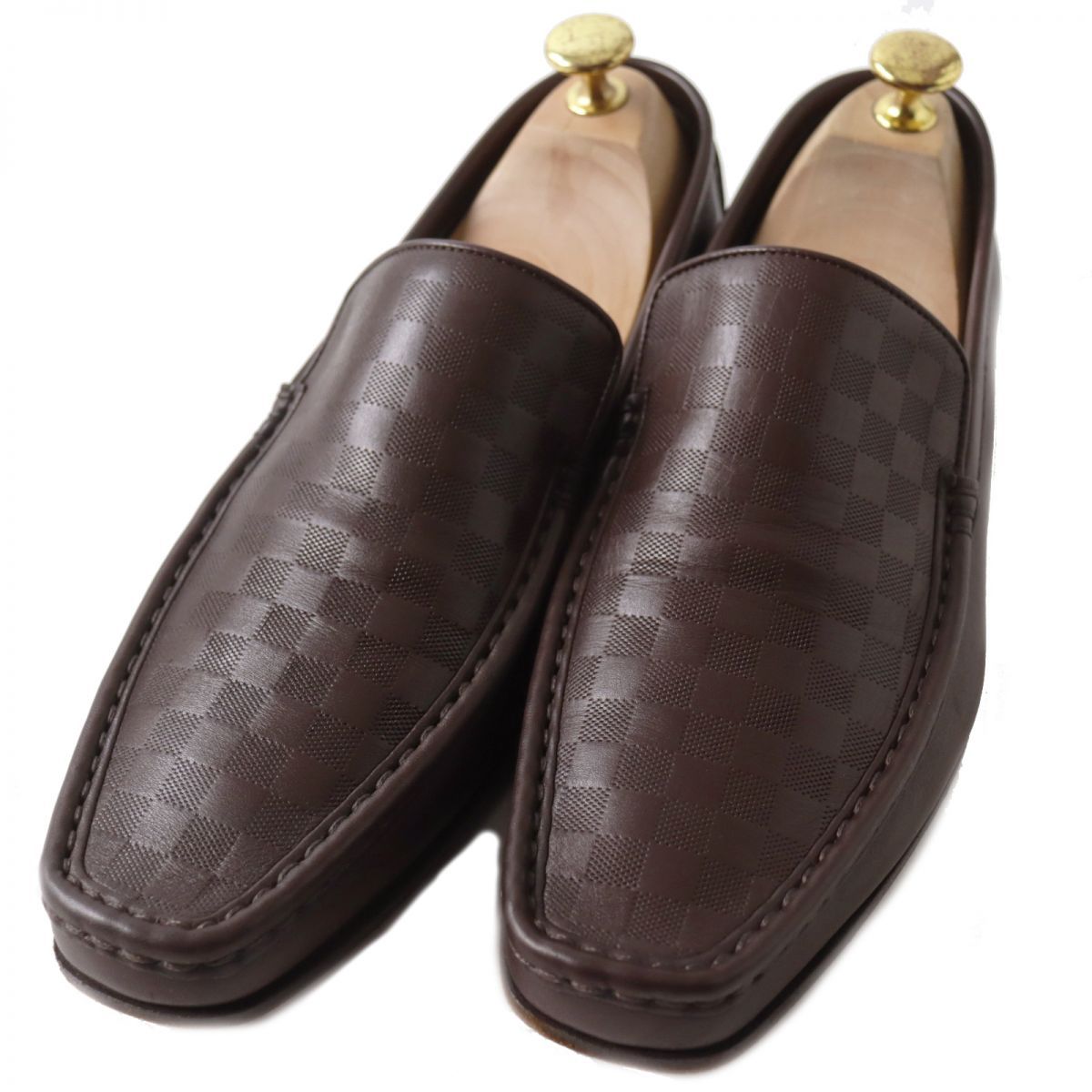 LOUIS VUITTON ルイヴィトン ローファー ダミエ 6 1/2 LOUIS VUITTON ルイヴィトン ローファー ダミエ 6 1/2