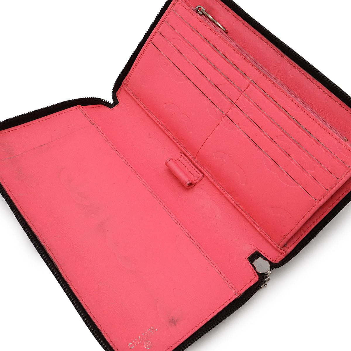 CHANEL シャネル カンボンライン ココマーク ラウンドファスナー 長  