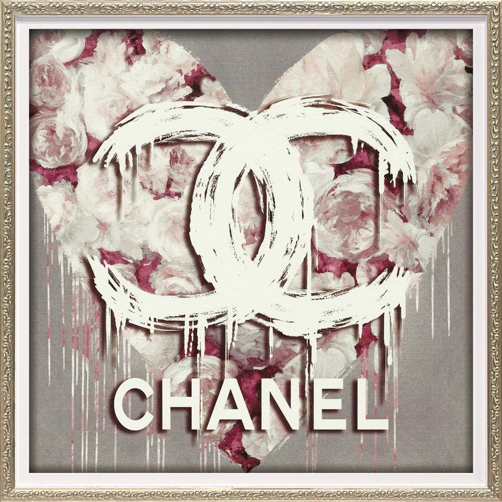 絵画 オマージュ キャンバスアート ビッグハート ファッションフラワー1