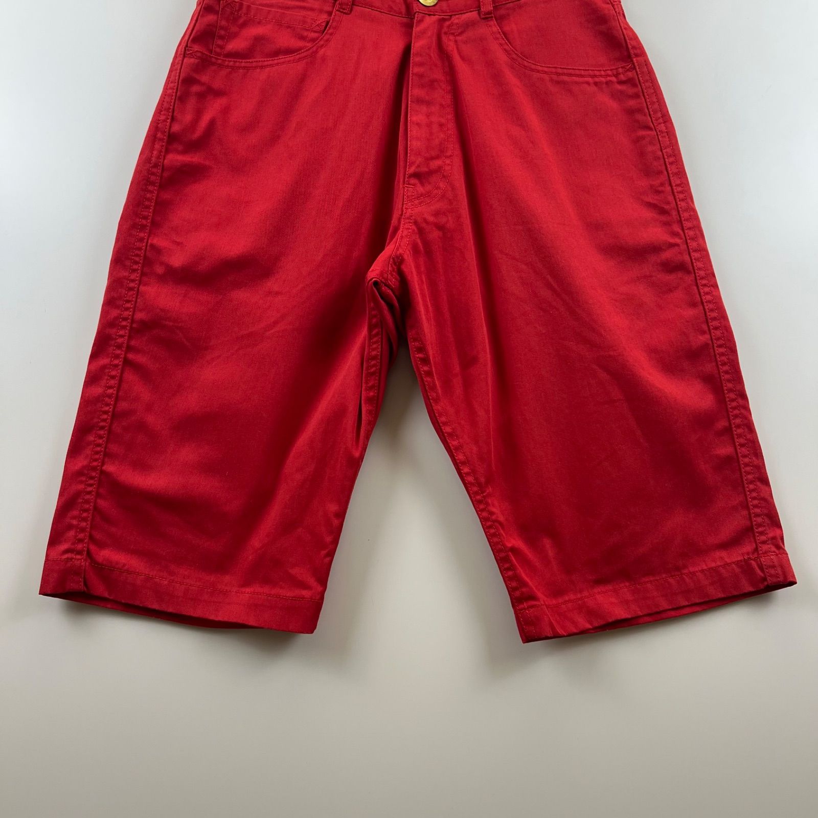 EVISU エヴィス　30 (M) 極美品　オリーブ ショートパンツ カモメ柄 EVISU KAMOME cotton half pants 30 2001 エビス エヴィス