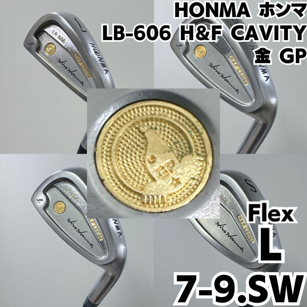 HONMA ホンマ LB-606 H＆F CAVITY 金 GP 7-9.SW レディース用 L