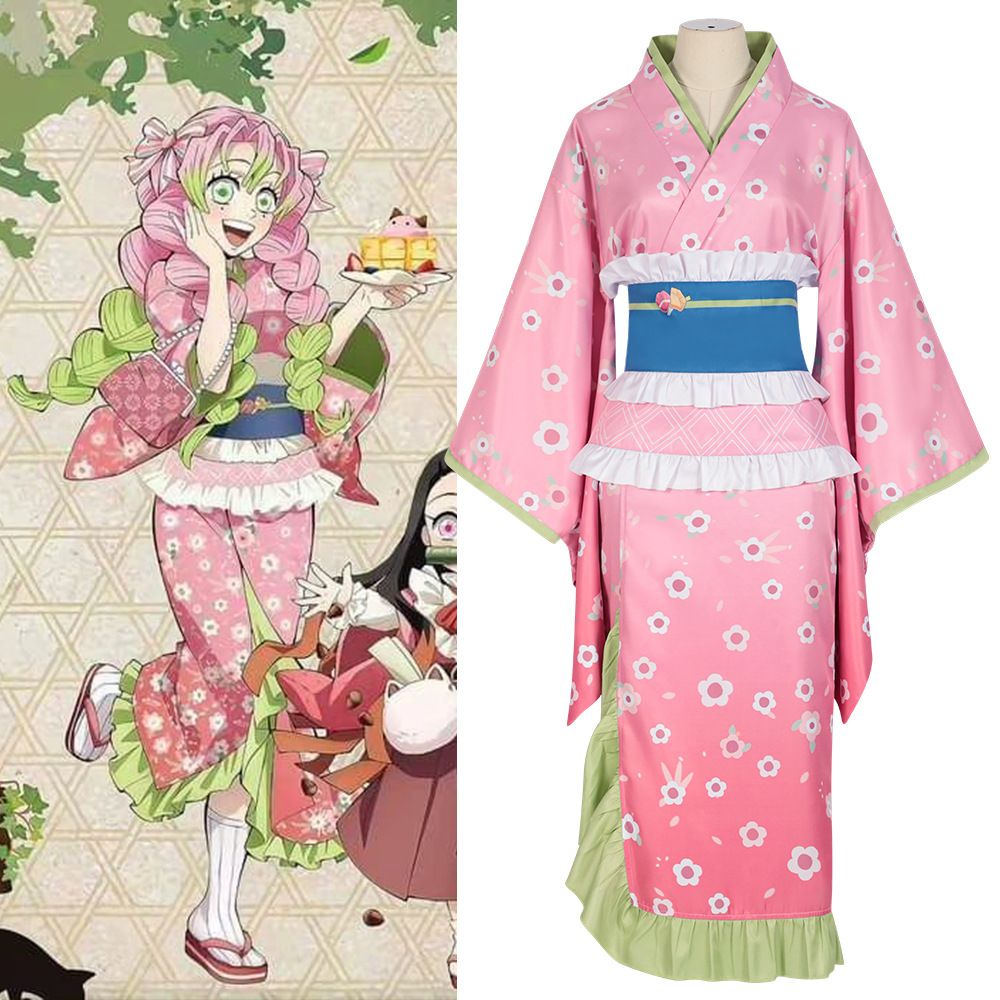 コスプレ 衣装 甘露寺蜜璃 和服 炭治郎 禰豆子 鬼滅の刃 キャラクター