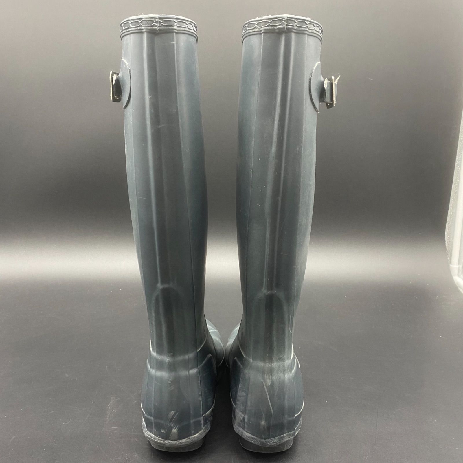 27 HUNTER ハンター レインブーツ ブラック 長靴 23cm UK4