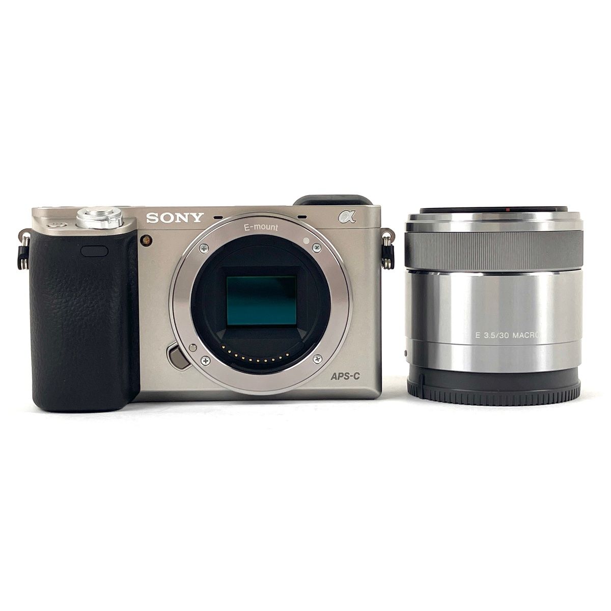 ソニー SONY α6000 ILCE-6000 S シルバー E 30mm F3.5 Macro SEL30M35 デジタル ミラーレス 一眼カメラ