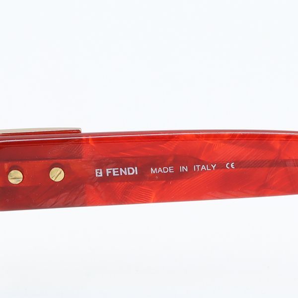 美品 フェンディ MOD.SL7119 COL.H16 レッドカラー サングラス