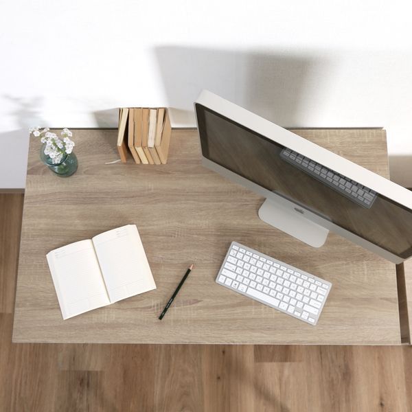 デスク2点セット ホワイトオーク