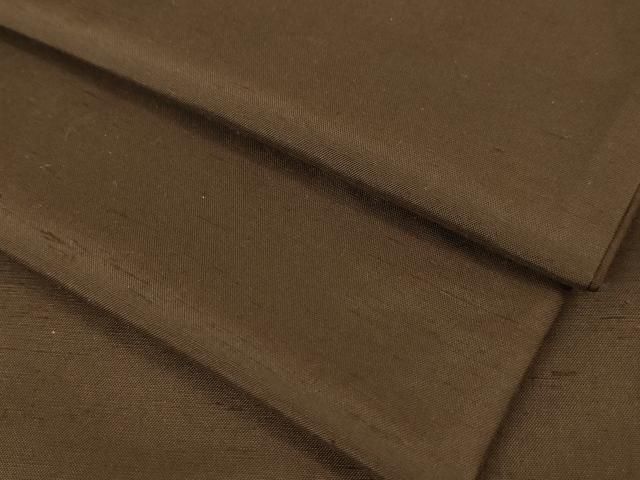 平和屋本店□極上 男性 紬 アンサンブル 着物：赤墨色 羽織：胡桃染色