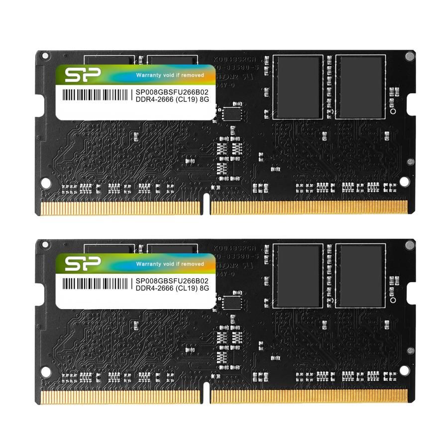 シリコンパワー ノートPC用メモリ DDR4-2666 (PC4-21300) 8GB×2枚 (16GB) 260Pin 1.2V CL19 Mac