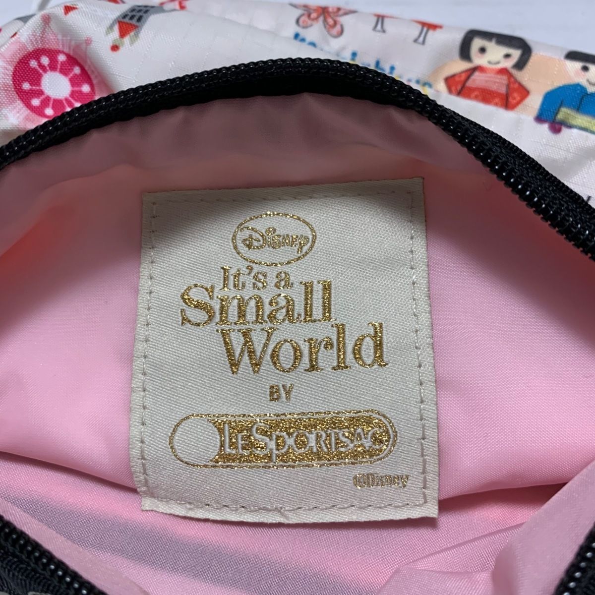 LESPORTSAC(レスポートサック) ポーチ美品 - アイボリー×黒×マルチ ...