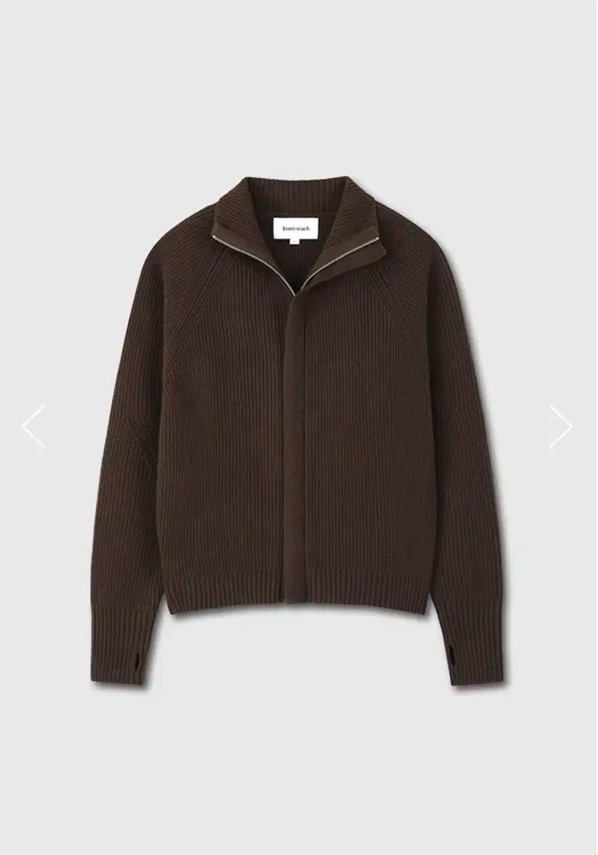 TONYWACK Super Fine Merino Wool Placket Zip ー up