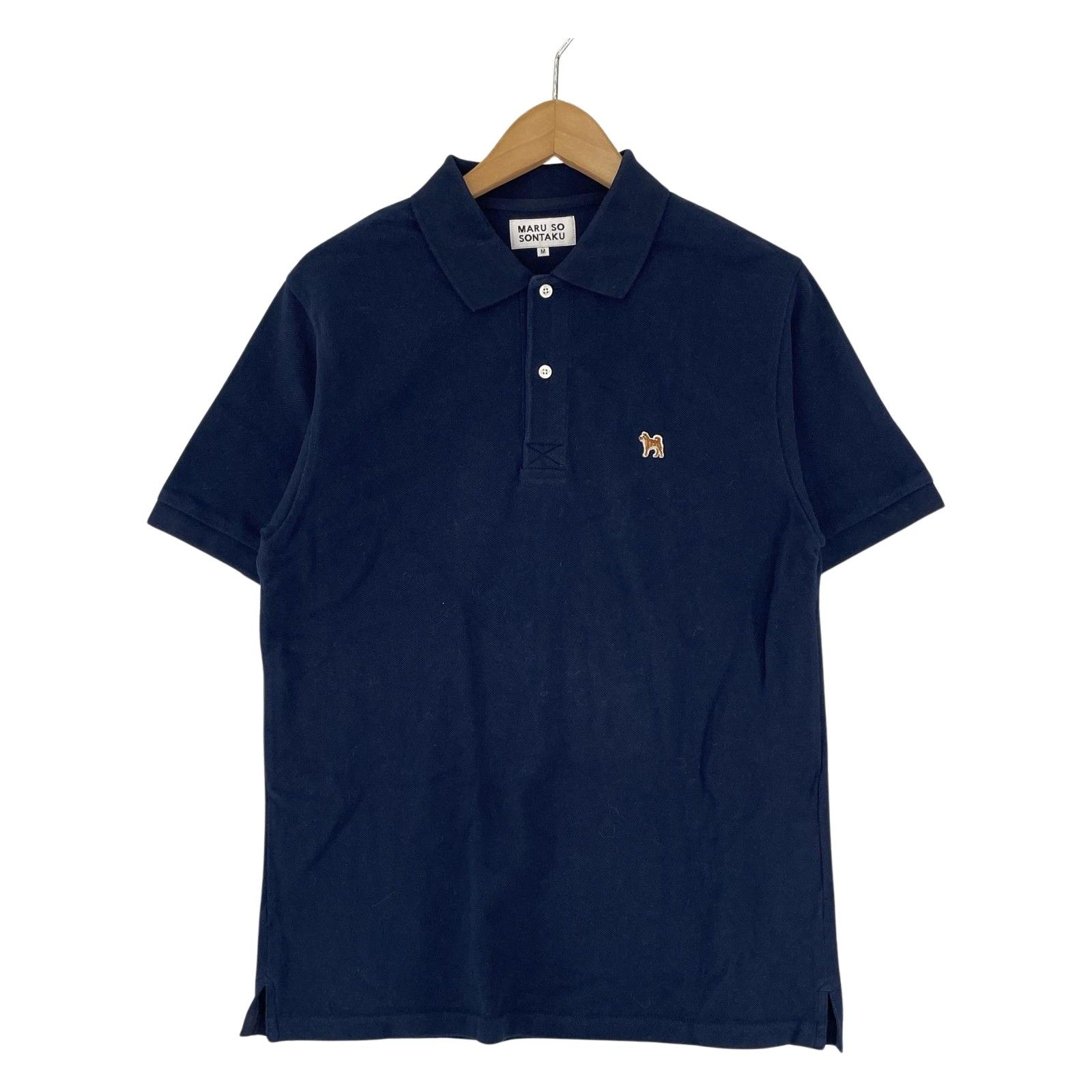 MARU SO SONTAKU ソンタク ロゴ 半袖ポロシャツ sizeM/ネイビー - メルカリ