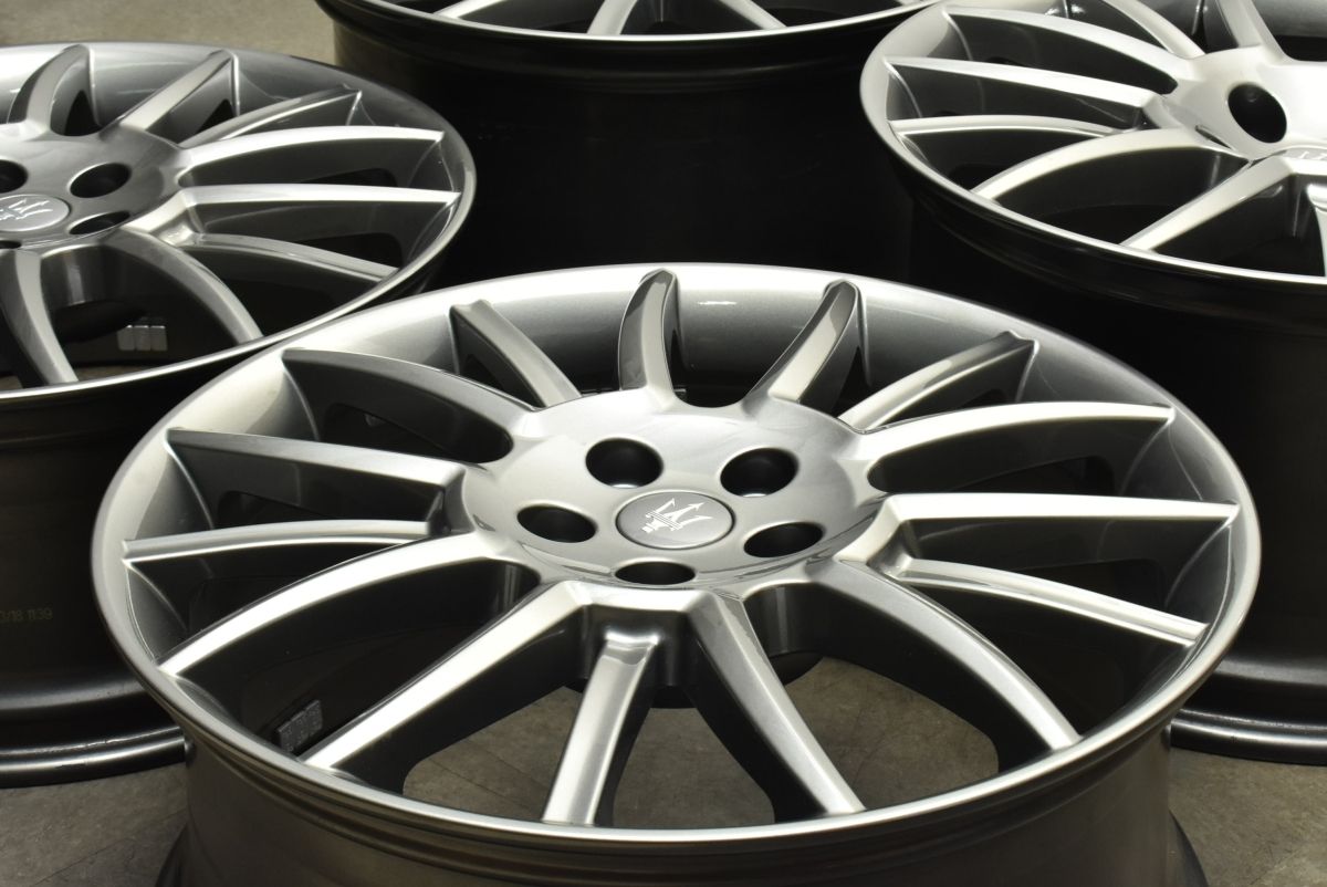 マセラティ グラントゥ―リズモ 純正 20in 8.5J 52 10.5J 37.5 114.3 4本セット 品番 247163 247165 グランカブリオ ギブリ