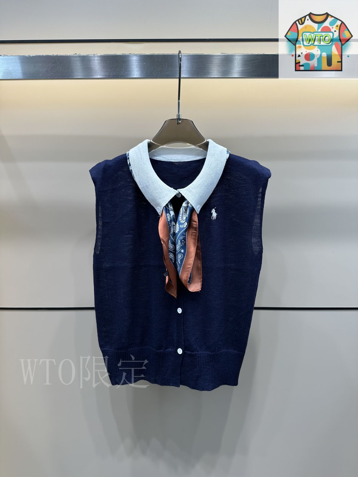 H603 ラルフローレン　シルク　ベスト 今日特価】Polo Ralph Lauren アイスシルクニットベスト