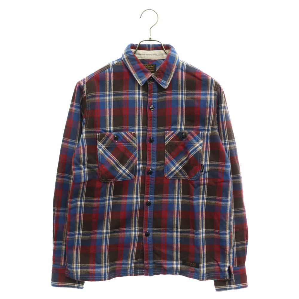 NEIGHBORHOOD (ネイバーフッド) 11AW LOGGER/C-SHIRT.LS ロガー ネルチェック ロングスリーブ 長袖 シャツ  ブルー/レッド/ブラウン 112ARNH-SHM03S - メルカリ