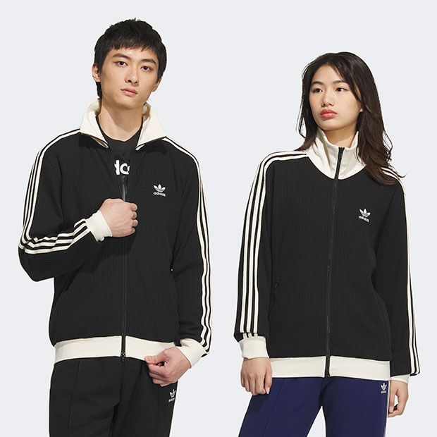 Sサイズ アディダス 刺繍ロゴ ワッフル トラックジャケット adidas ブラック
