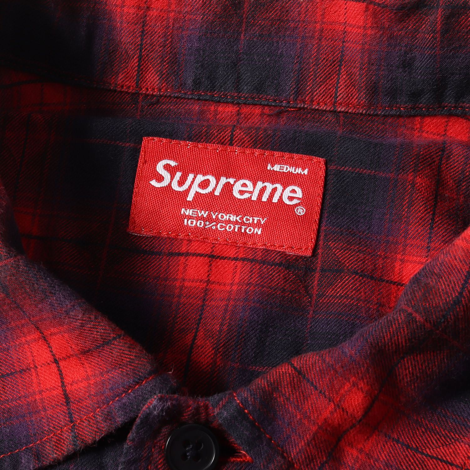 Supreme シュプリーム シャツ オンブレチェックシャツ レッド