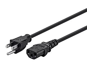 低価，2026 Monoprice 12?ft 18?AWG電源コードケーブルW / 3?Conductor PC電源コネクタソケット、10?A（NEMA 5???15pにiec-320-c13?) 電源ユニット