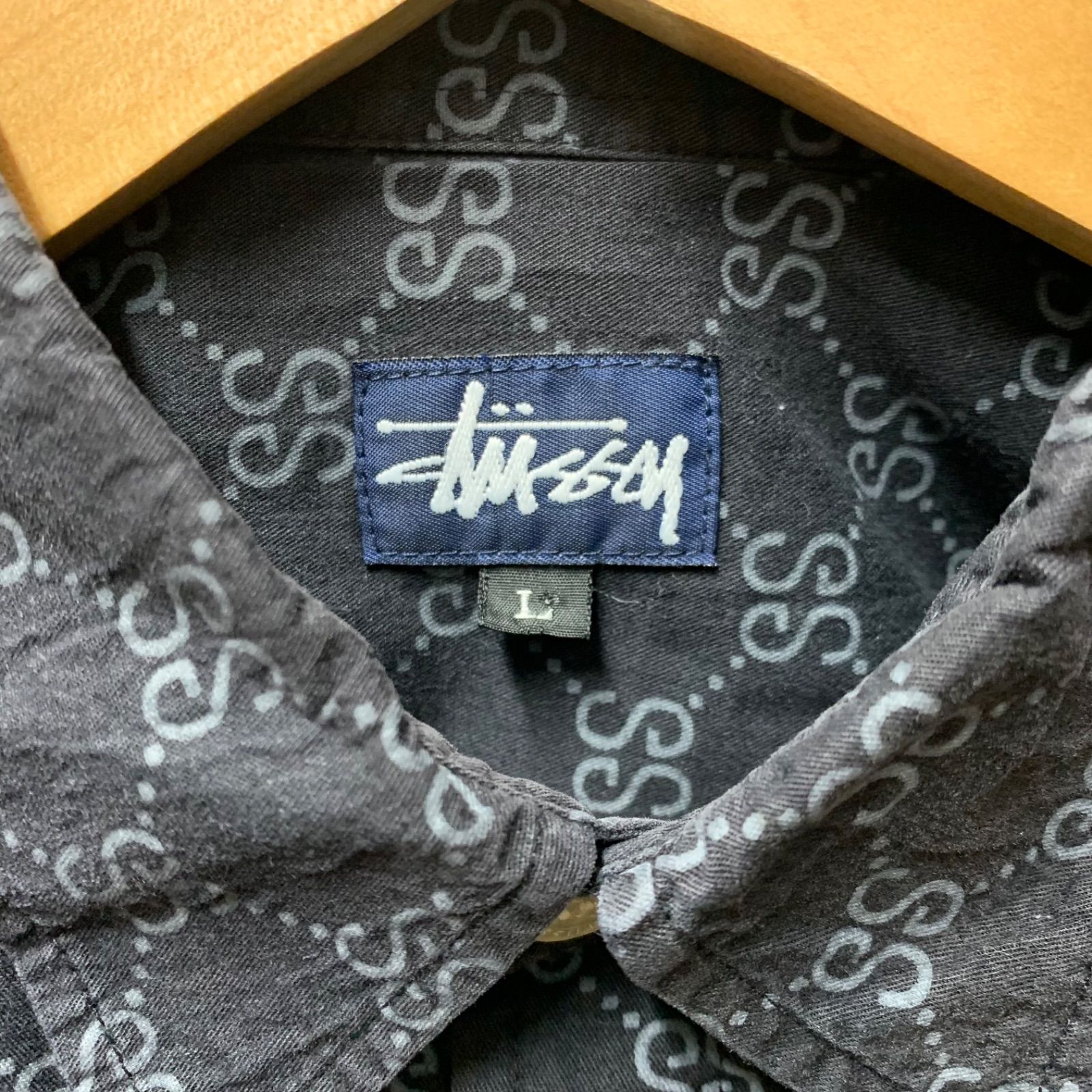 NO.69 OLD STUSSY 紺タグ デカタグ SS LINK L/S SHIRTS L SSリンク 総