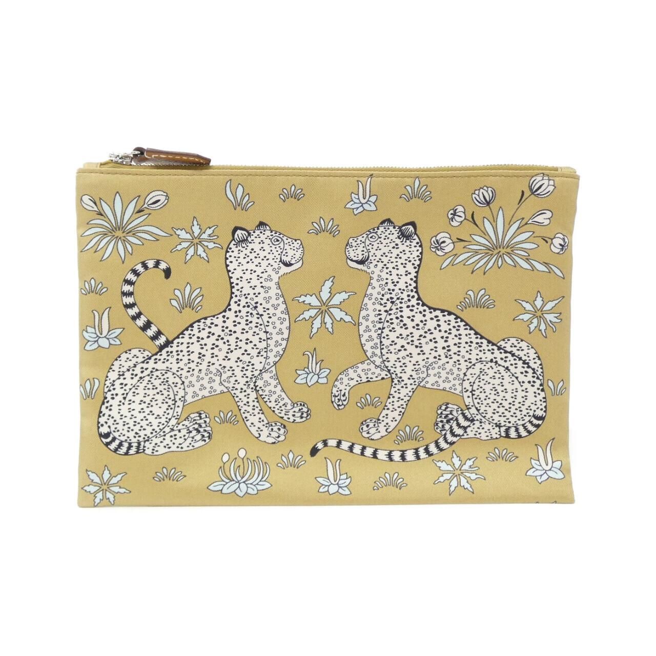 エルメス LES LEOPARDS シルキー ポケット 083771CK ポーチ