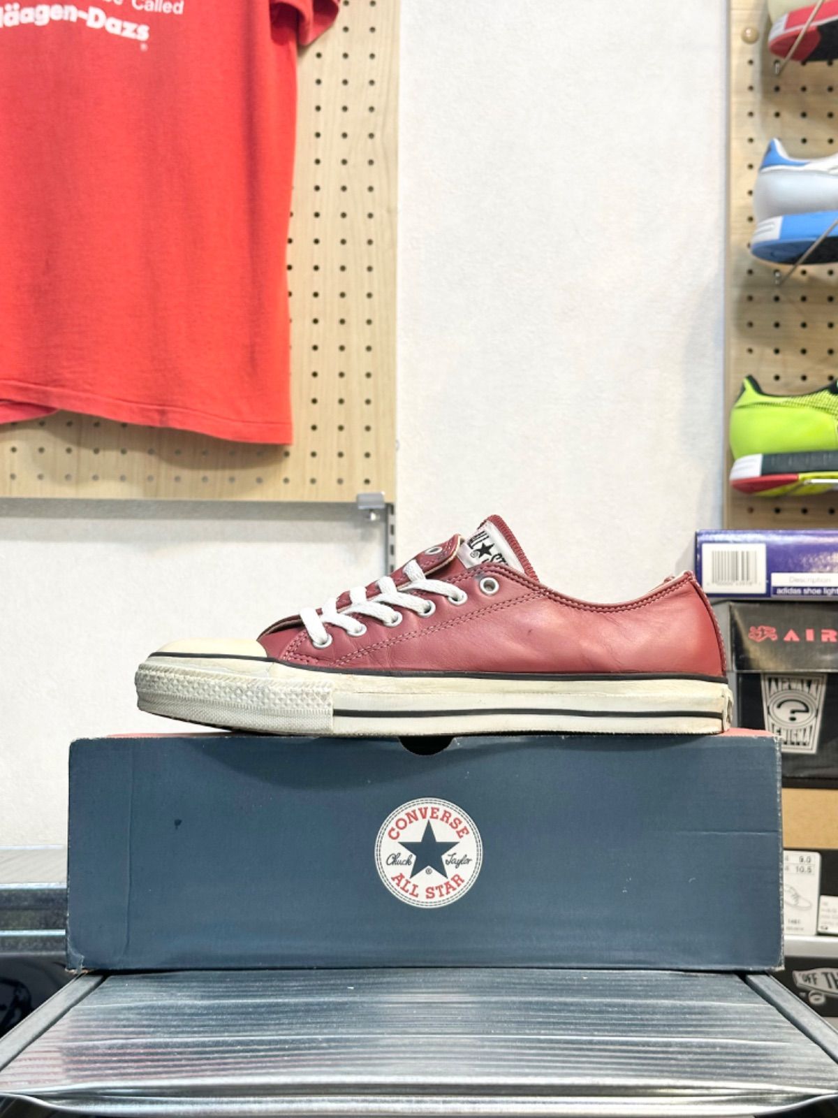 靴 CONVERSE ALL STAR ASYMMETRY OX ☆USED品☆ CONVERSE 【ALL STAR OX 