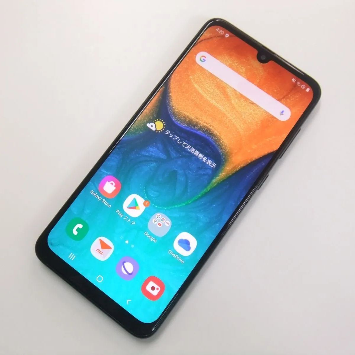 【中古】 Galaxy A30 SCV43 ブラック au SIMロック解除済