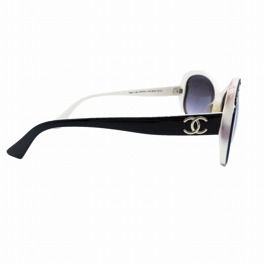 CHANEL サングラス 3230 ブラック ホワイト バイカラー ココマーク