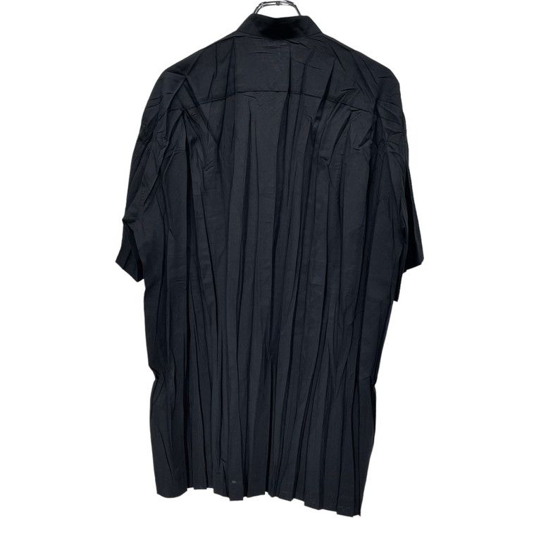 ISSEY MIYAKE MEN 98SS ポリエステルプリーツバンドカラーシャツ 